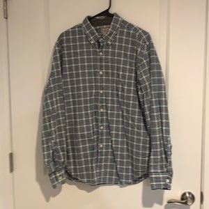 J Crew Plaid Button-down; Size L